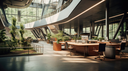 Sustainable Co-Working Hub Fostering Innovation and Environmental Progressの素材