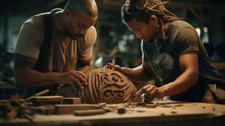 Woodworking project weaves Caribbean and Pacific motifsの素材