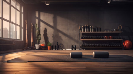 Stretching zone no individuals.の素材