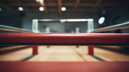 Resistance band station in dedicated gym area.の素材