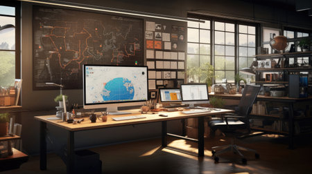 Digital marketing agency's creative space.の素材