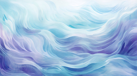 Playful amethyst teal and cerulean wave pattern backdropの素材