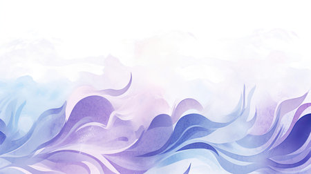 Happy lavender and periwinkle waves with lively danceの素材
