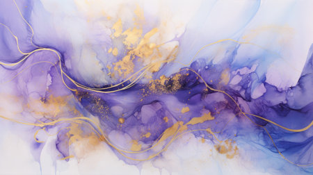 Lavender with golden veinsの素材