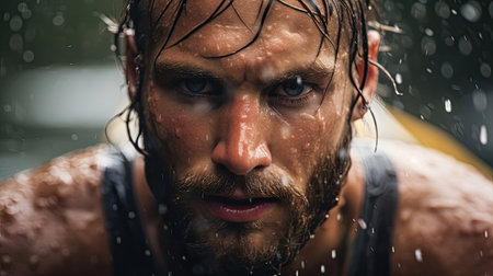 Concentration in navigating tricky watersの素材