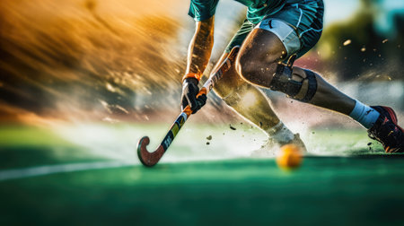 Dynamic field hockey reverse stick shotの素材