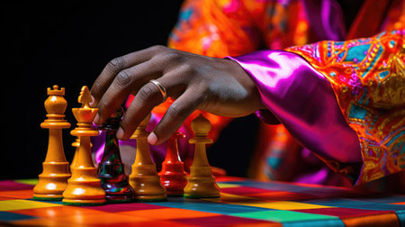 Player's concentration in chessの素材