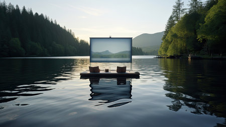 Unique lake cinema experienceの素材