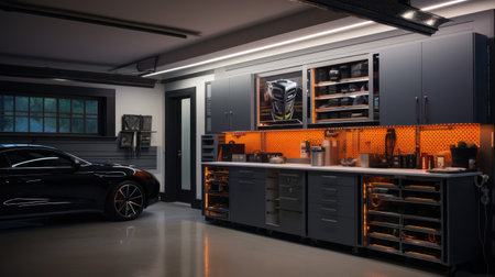 Multi-functional garage with automated car stacking systemの素材