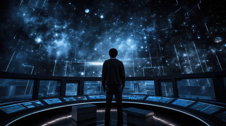 Grand observatory cyber astronomer explores digital universe cybersecurity focusの素材