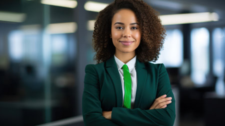 Dedicated compliance professional in corporate setting ensuring legal integrityの素材