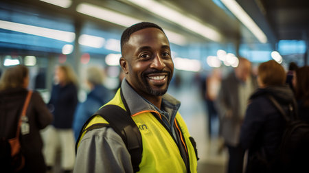 Public transport inspector dedicated to operational safetyの素材