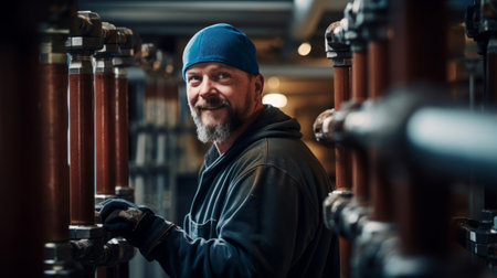 Precision and determination of a plumberの素材