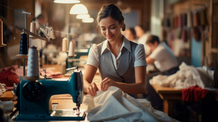 Eyes of dressmaker's commitment sewing machines & spoolsの素材