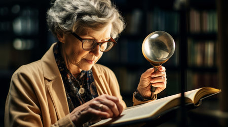 Examining bound leather bookの素材