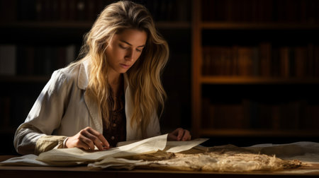 Bibliologist restores delicate parchmentの素材