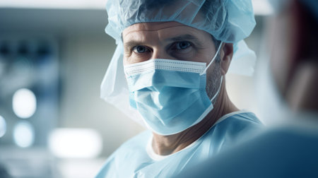 Unwavering surgeon focus sterile setting precisionの素材