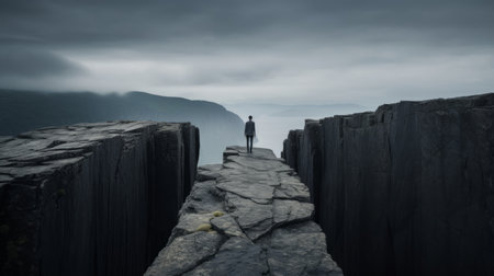 At philosophy's edge existential depths contemplated life and death ponderedの素材