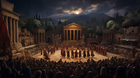Greek theater brings history to life with portrayal of legendsの素材