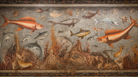 Mythological scenes on Roman bathhouse floorsの素材