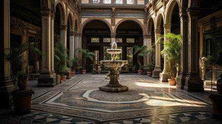 Roman sculptor sculpts lifelike portrait bust of prominent Roman figureの素材