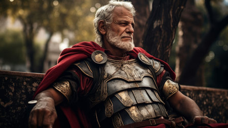 After battles: retired gladiator's peaceの素材