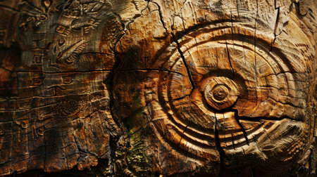Mysterious symbols on ancient trees meanings hidden wallpaperの素材