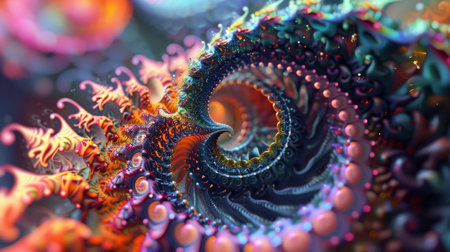 Fractal trip with recursive patterns and mesmerizing beautyの素材