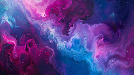 Swirling galaxies cosmic ballet vibrant pink-purple beauty backgroundの素材