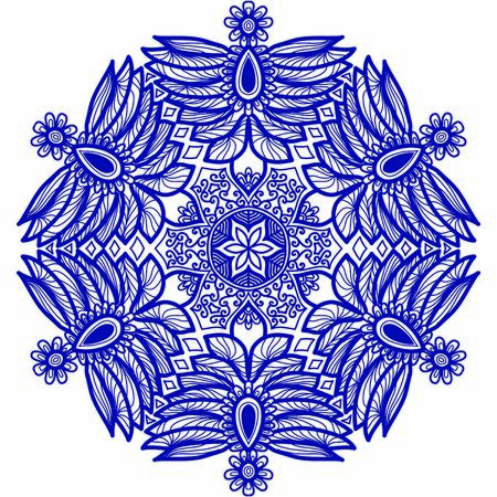 Hindi Mandala Vector Art Pattern Designのイラスト素材