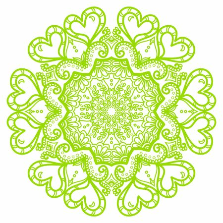 Hindi Mandala Vector Art Pattern Designのイラスト素材