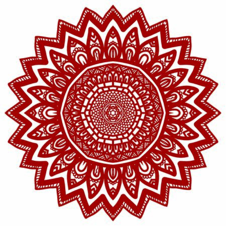 Hindi Mandala Vector Art Pattern Designのイラスト素材