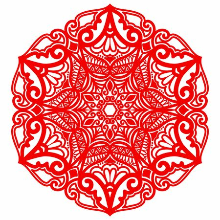 Hindi Mandala Vector Art Pattern Designのイラスト素材