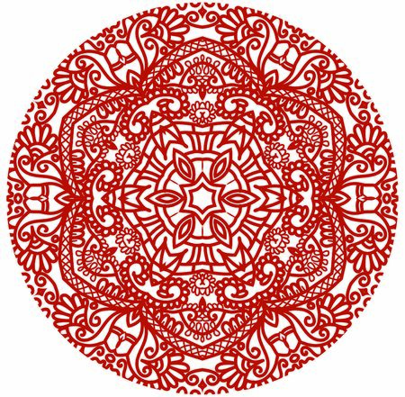 Hindi Mandala Vector Art Pattern Designのイラスト素材