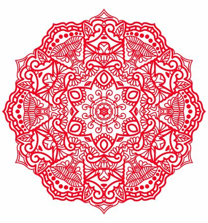 Hindi Mandala Vector Art Pattern Designのイラスト素材