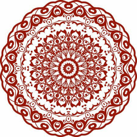 Hindi Mandala Vector Art Pattern Designのイラスト素材