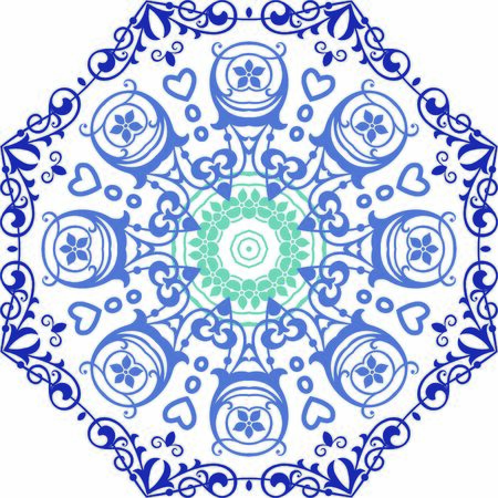 Hindi Mandala Vector Art Pattern Designのイラスト素材