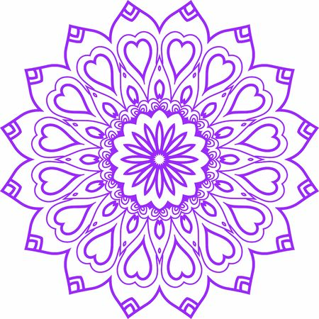 Hindi Mandala Vector Art Pattern Designのイラスト素材
