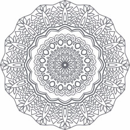 Hindi Mandala Vector Art Pattern Designのイラスト素材