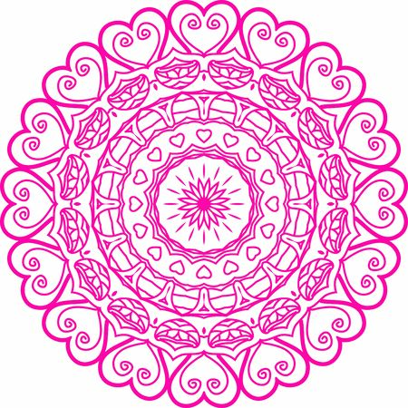Hindi Mandala Vector Art Pattern Designのイラスト素材