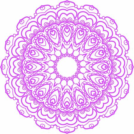 Hindi Mandala Vector Art Pattern Designのイラスト素材