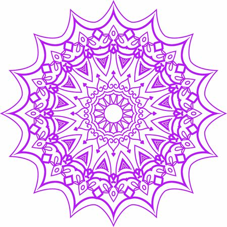 Hindi Mandala Vector Art Pattern Designのイラスト素材