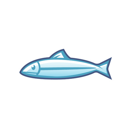 Vector image of an fish. Logo template fish shop store.のイラスト素材