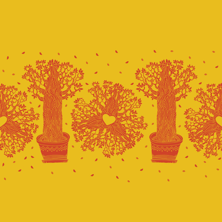 Vector template of wedding invitation cards with floral elements. You can design invitation cards, notebook cover, fabric and so on. Love theme design.のイラスト素材