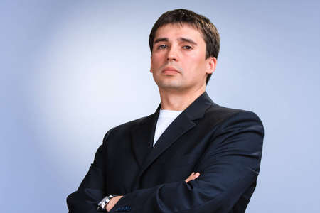 Portrait of a senior handsome young business manの写真素材