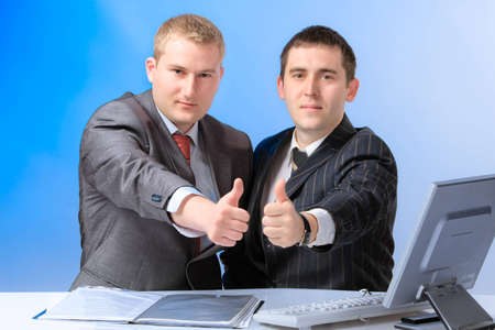 Two business menの写真素材