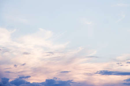 Clouds on a blue sky background. sky backgroundの写真素材