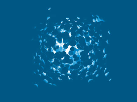 Abstract background. 3d render illustration. round sphere