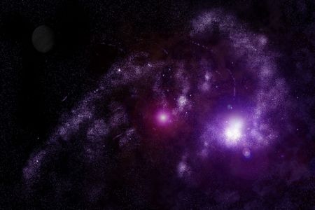 Abstract universe - space nebulaの写真素材