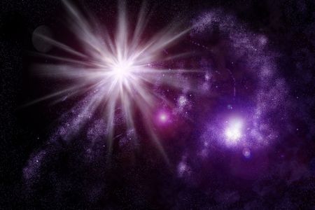 Abstract universe - space nebulaの写真素材
